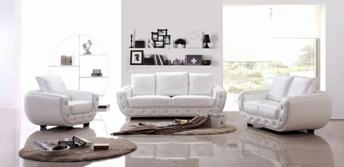 weiße wohnzimmrrmöbel sofa sessel teppiche