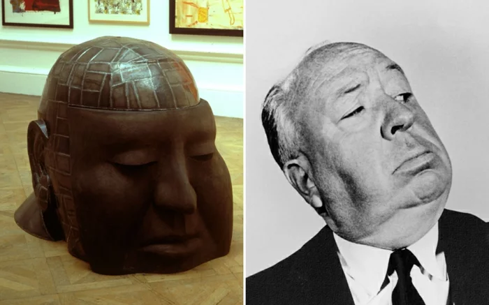 Alfred Hitchcock statue und bild prominews