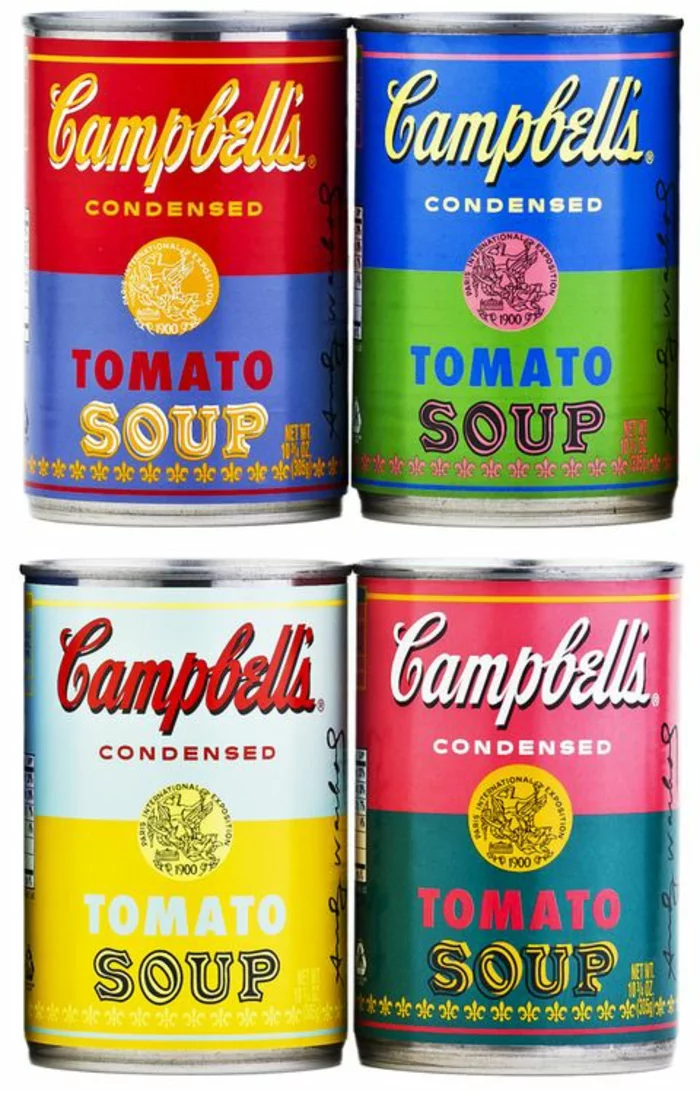 Andy Warhol bekannte Werke campbell's Suppendosen
