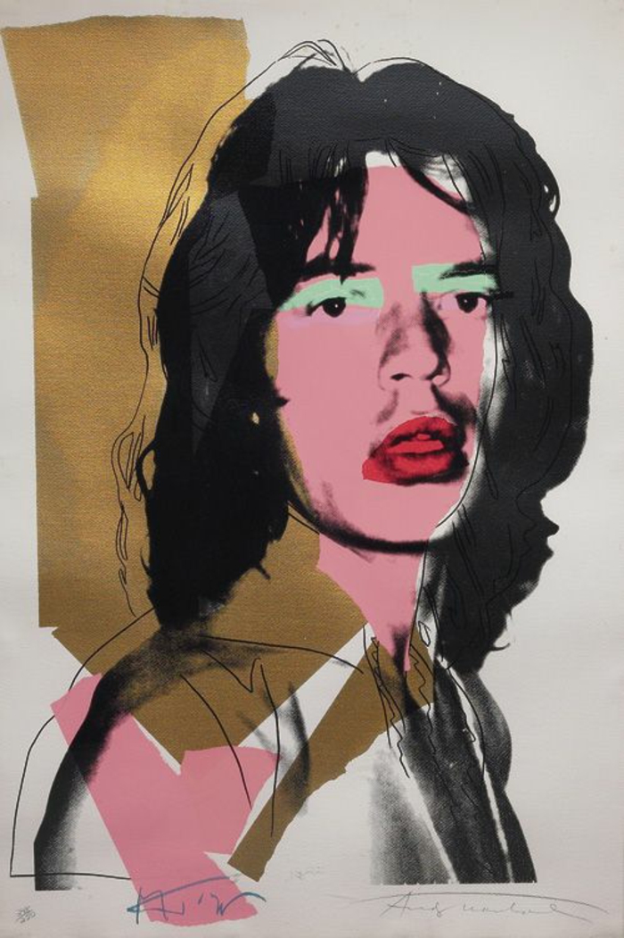 Andy Warhol werke mick jagger pop art