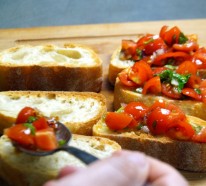 Bruschetta mit Tomaten- Die gesunde Naschidee