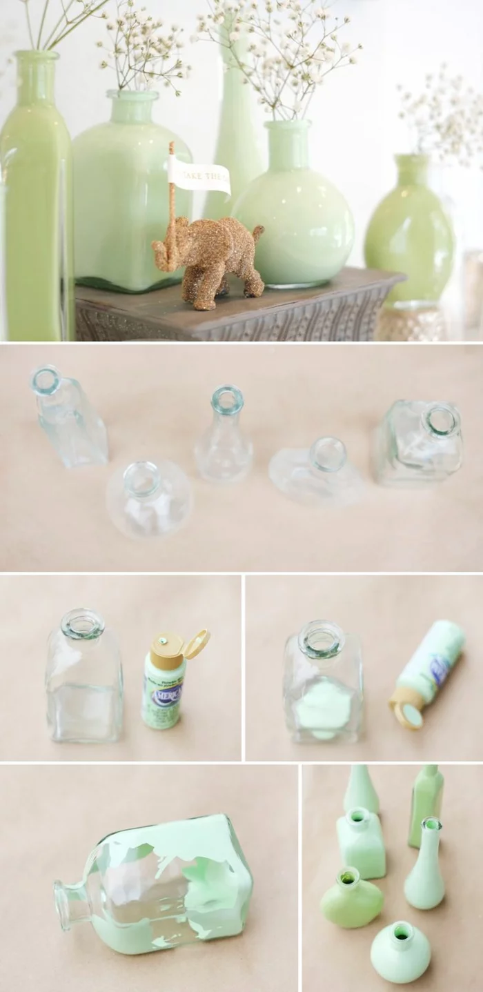 DIY ideen mit glasflaschen bastelideen mit glas