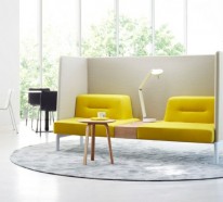 Modulares Sofa, aber nicht im Wohnraum, sondern im Büro