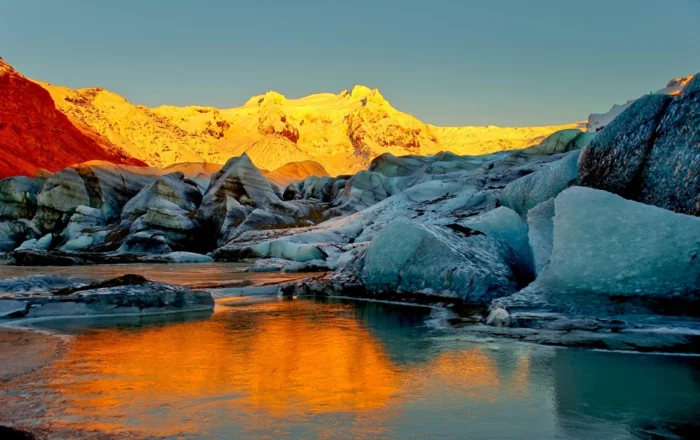 Feen und Elfen auf Island gletscher