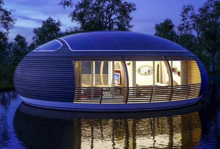 Haus boot futuristisch