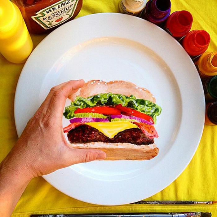 Jacqueline Poirier plart teller porzellan bemalen hamburger