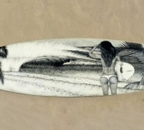 Australischer Künstler Jarryn Dower benutzt Surfbrett als Leinwand