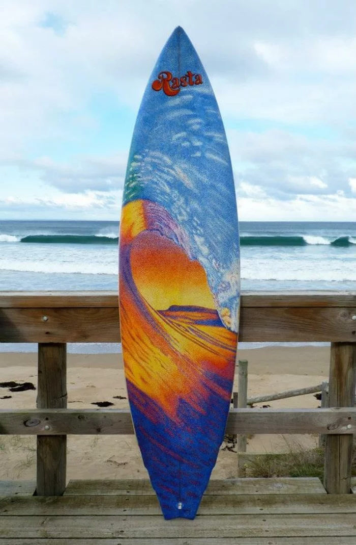 Jarryn Dower Art&Design alte surf brette bemalen wellen