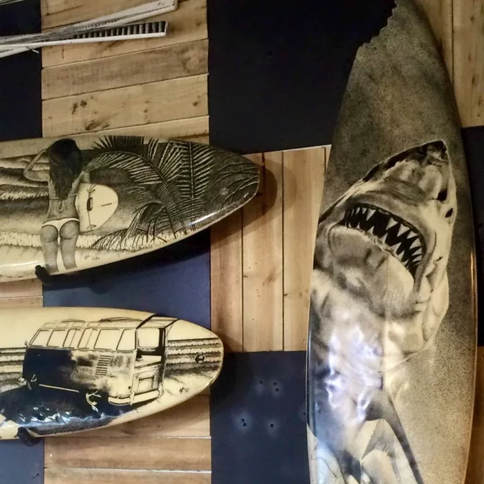Jarryn Dower Art&Design altes surfbrett wanddeko ideen