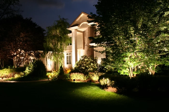 LED Beleuchtung Garten gehweg fussboden