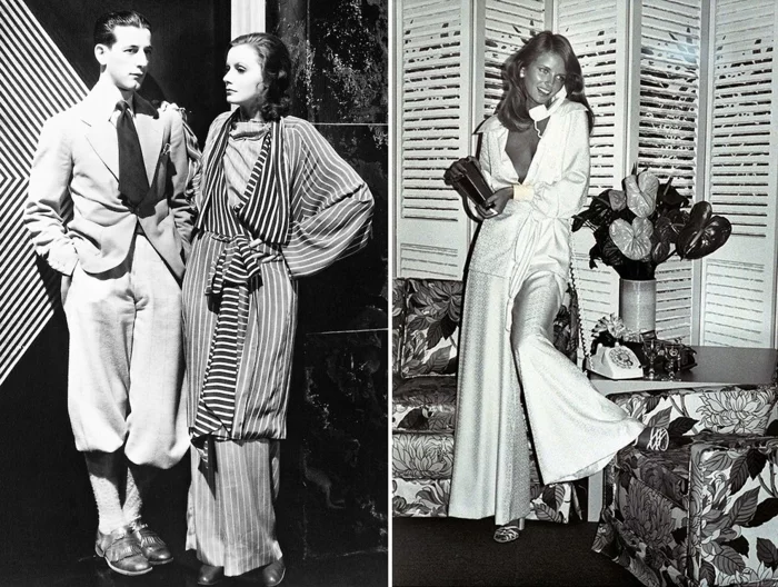 Schlafanzug paris trend 2015 vouge rot draussen Greta Garbot