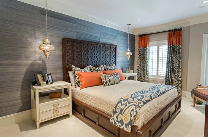 Schlafzimmer Design modern mix marokko