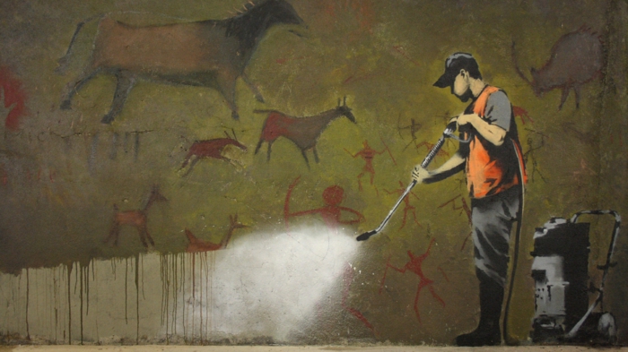 Streetart Künstler Banksy mensch