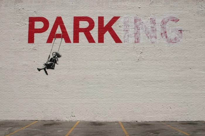 Streetart Künstler Banksy park
