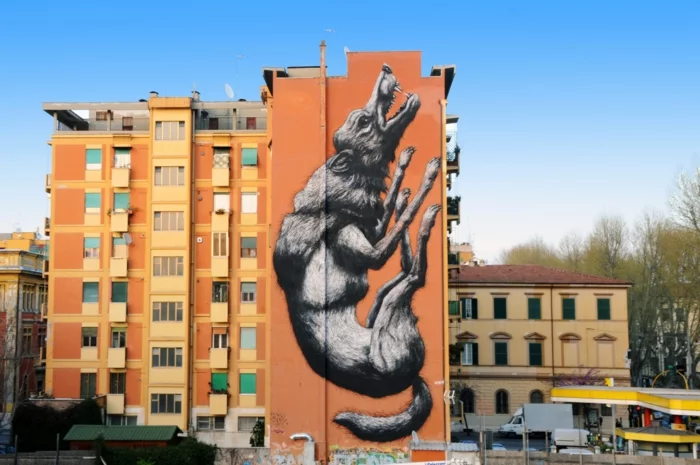 Street art Künstler roa rom
