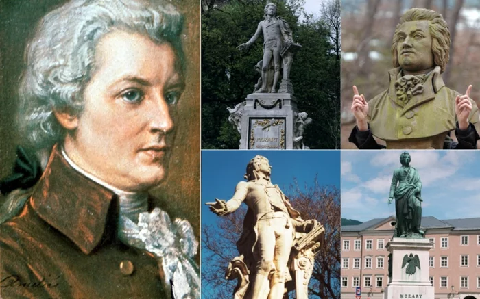 Wolfgang Amadeus Mozart statue promi news