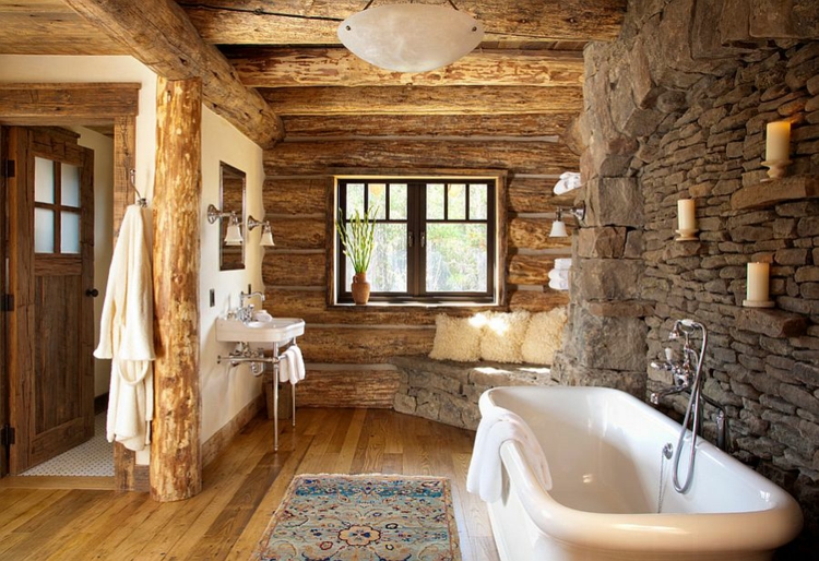 badmöbel rustikal badeinrichtung modern