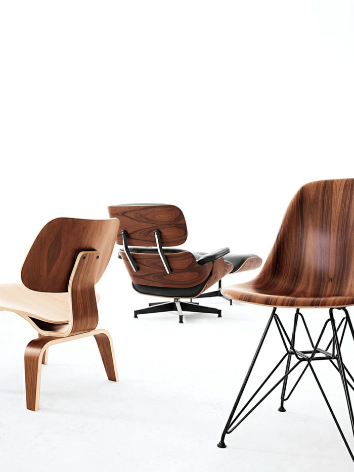 charles ray eames designermöbel Eames stühle holzmasserung muster