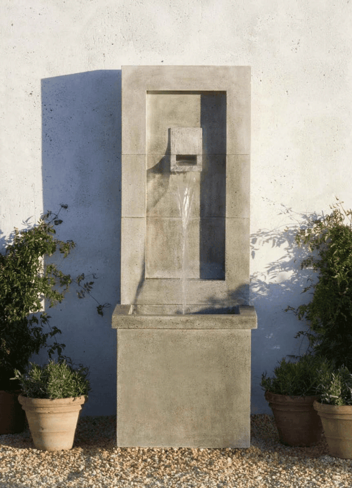 Wandbrunnen Elegante Ideen, wie Sie den Außenbereich