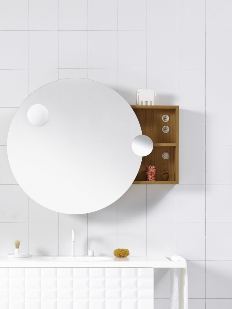 designer badmöbel InGrid badezimmer möbel badspiegel rund