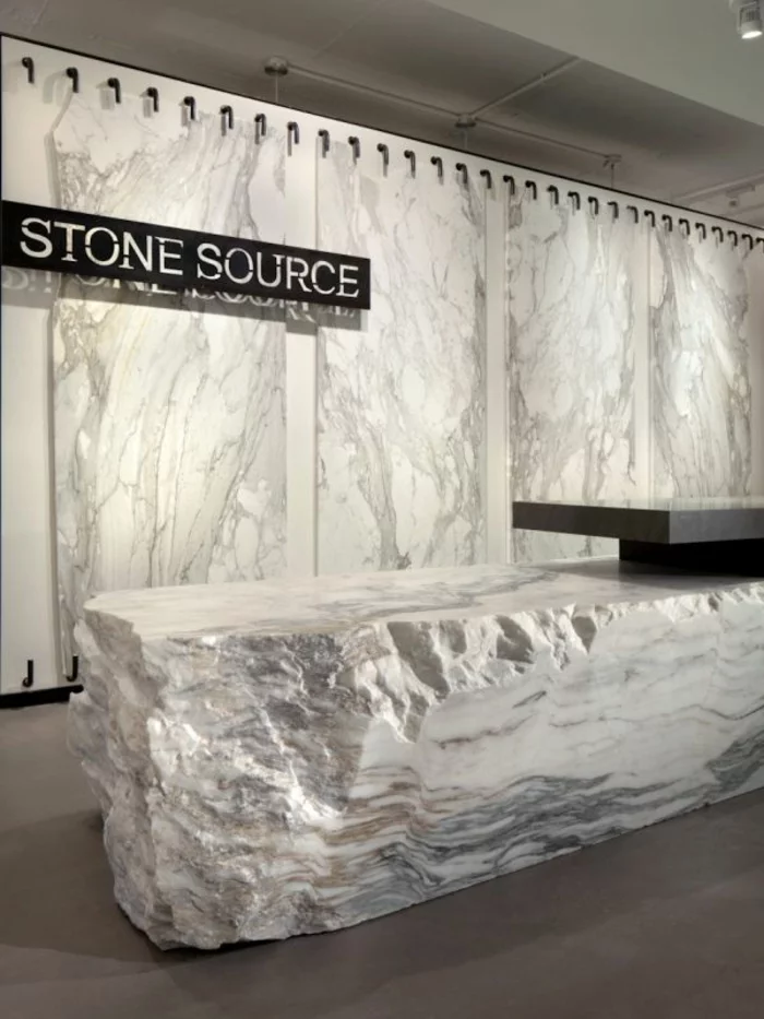 empfangstresen empfangstheke marmor steinblock