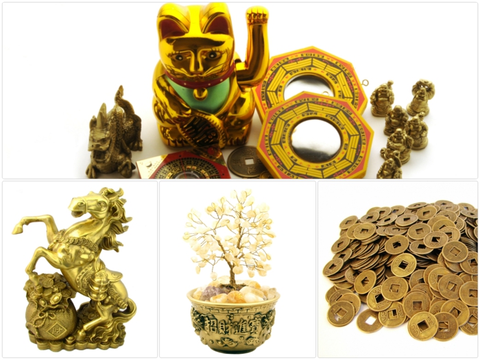 feng shui bilder symbole geld glück talismane