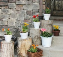 Garten Deko Ideen – Die Garten- oder Haustreppe mit Blumen dekorieren