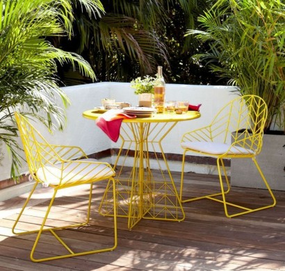 Gartenmöbel Set Metall Vintage