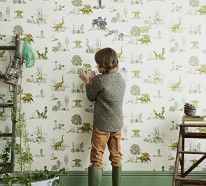 Liebevolle Kinderzimmer Wandgestaltung, welche lustige Stimmung bringt