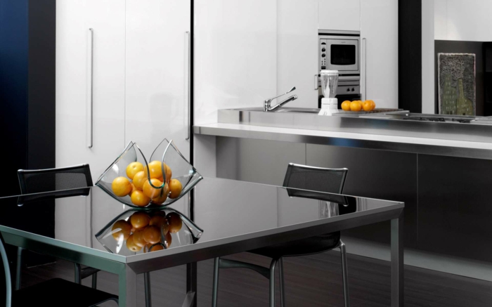 küchenmöbel kaufen stilvolle küche moderner esstisch