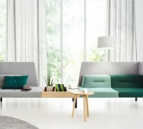 Modulares Sofa, aber nicht im Wohnraum, sondern im Büro