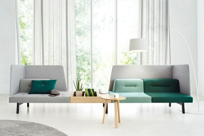 modulares sofa und designer büromöbel beistelltisch holz