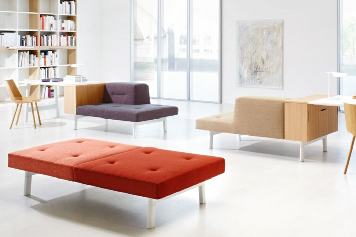 modulares sofa und designer büromöbel ecksofa mit schreibtisch