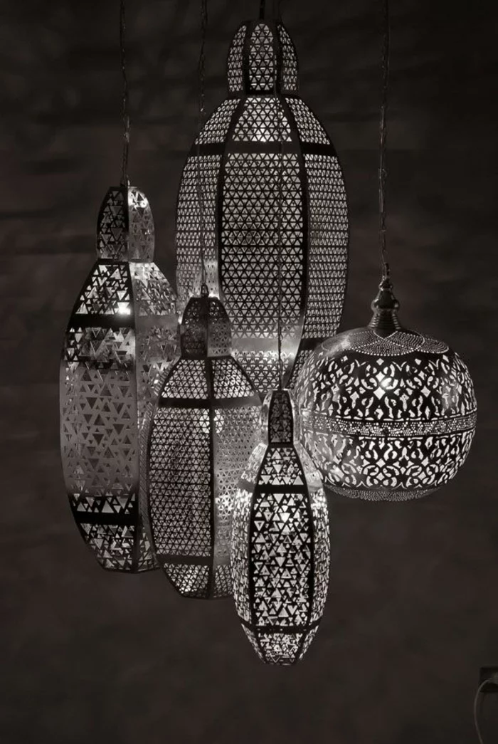 orientalische lampen und laternen aus metall