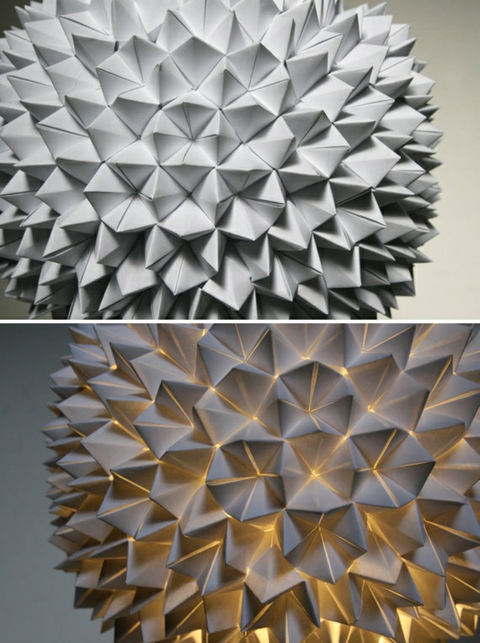 papierlampen hängelampe origami design
