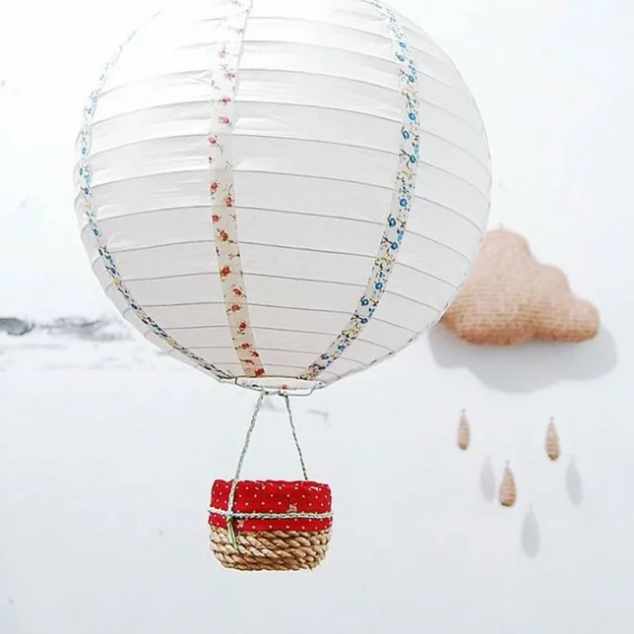 papierlampen hängelampe rund luftballon diy
