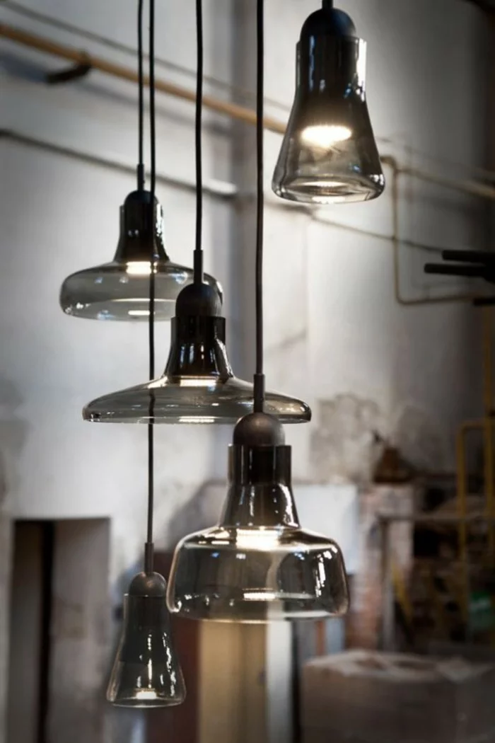 pendelleuchte design indusrieller stil wohnideen lampen