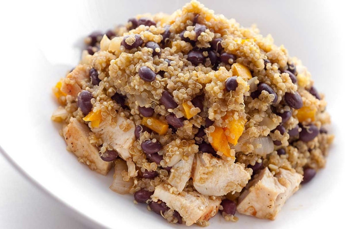 quinoa rezepte hähnchenfleisch bohnen