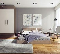 Großartige Schlafzimmereinrichtung vereinigt Komfort und Stil in Einem