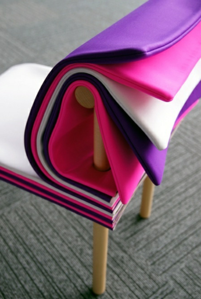 sitzmöbel ausgefallener stuhl farbig bequem