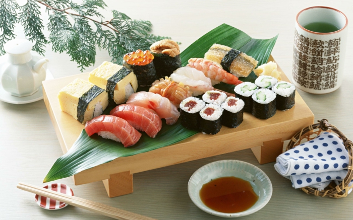 sushi geshirr set blau japanisches geschirr küchenzubehör