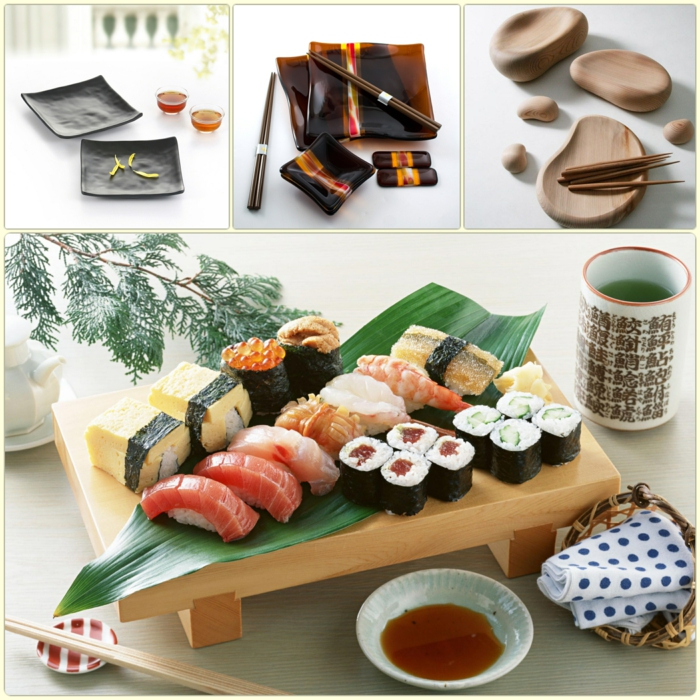 sushi geshirr set japanisches geschirr und sushi zubehör