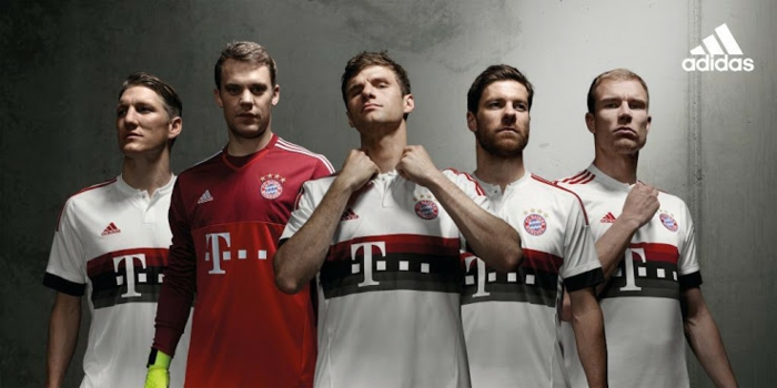 Bayern Munich 15 16 adidas away fußball trikots