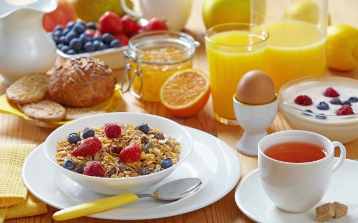 Gesunde Ernährung für Kinder sontags frühstück