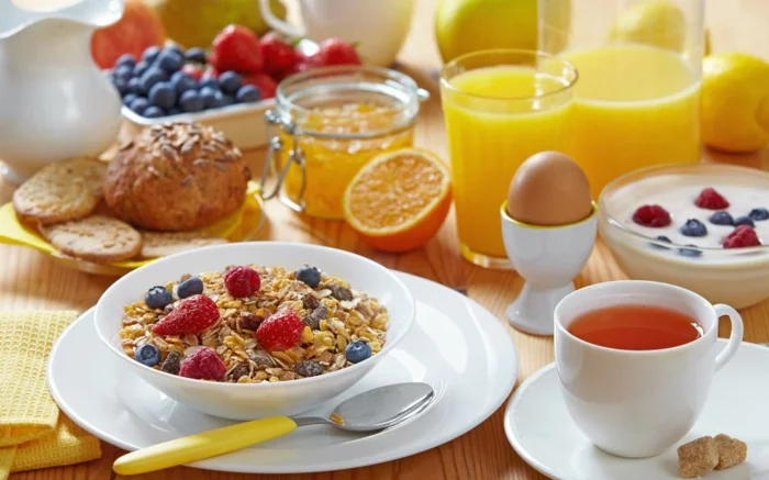 Gesunde Ernährung für Kinder sontags frühstück