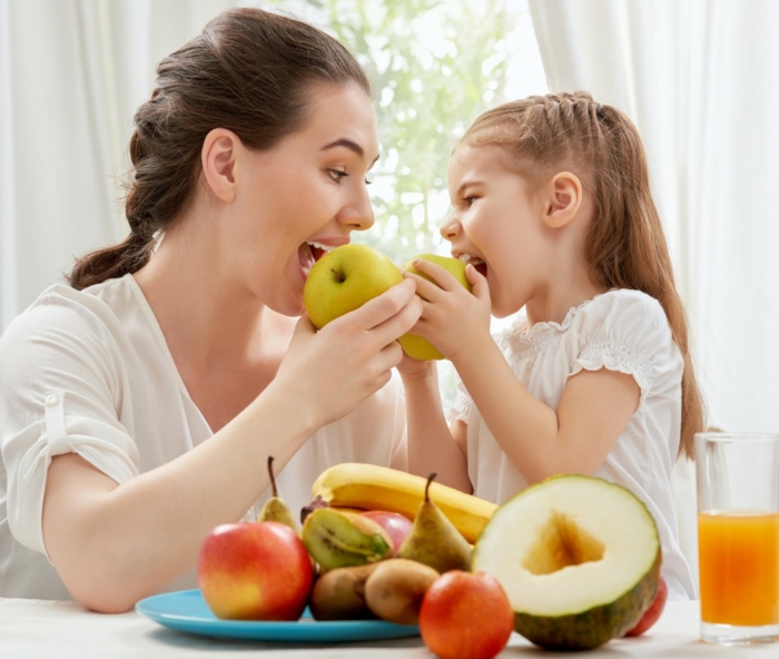 Gesunde Ernährung für Kinder vorbild sein