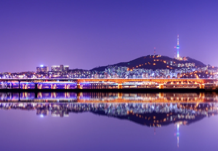 Hauptstadt von Südkorea spiegelung