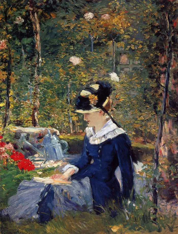 Impressionism us Eduard Manet lesende Frau