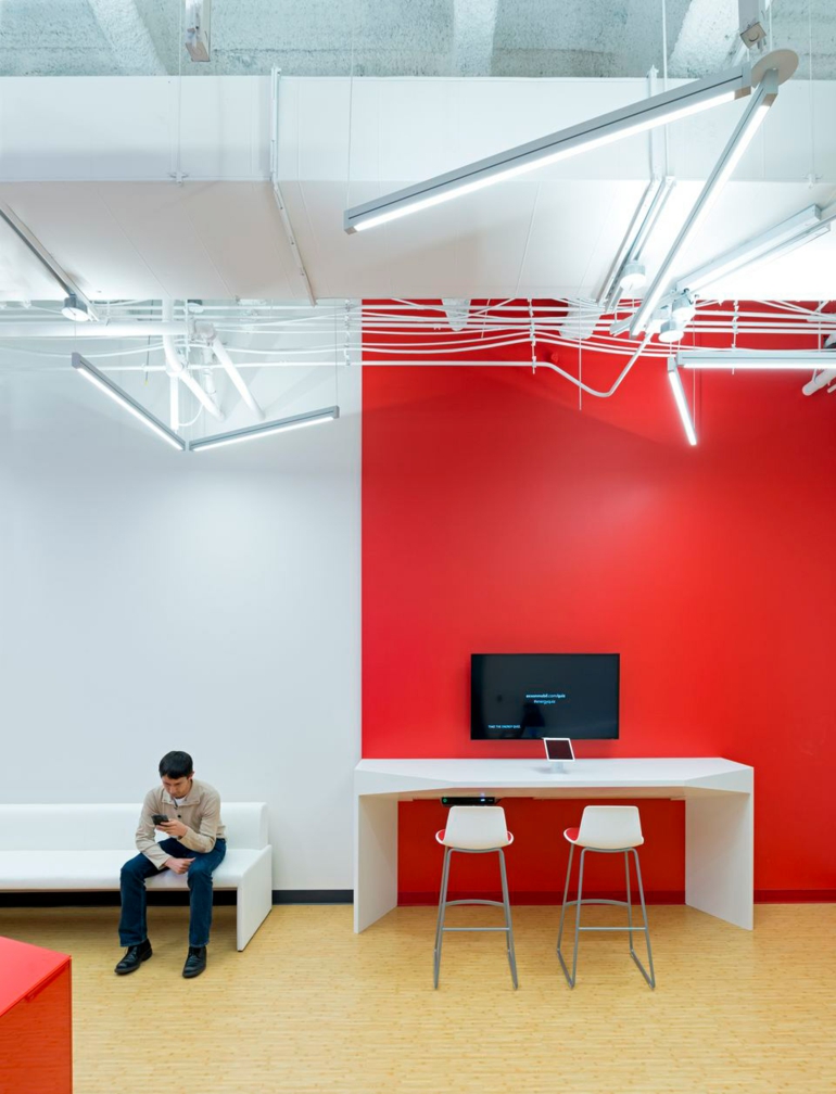 comcast büro von design blitz moderne büroeinrichtung rot weiß