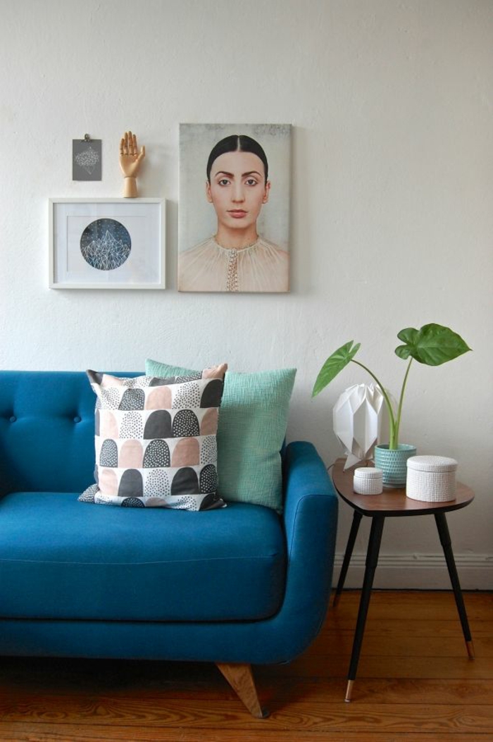 couch kaufen wohnzimmer möbel designer 2er sofa blau